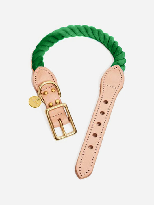 GREEN ROPE COLLAR