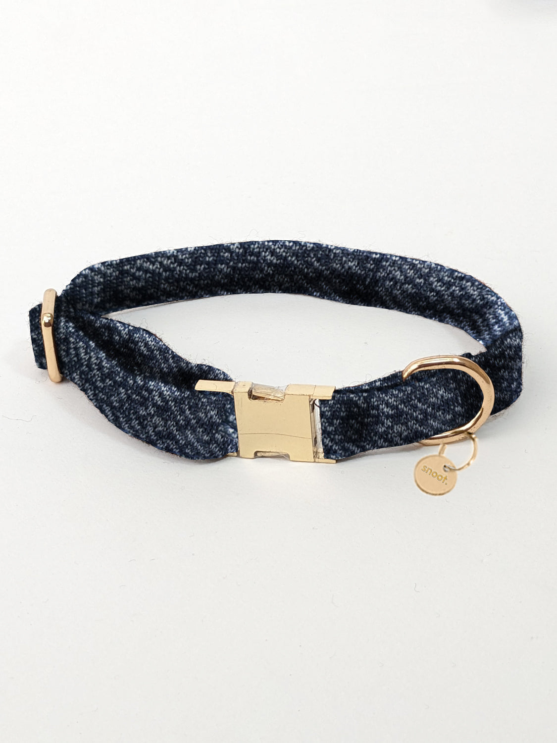 NAVY TWEED COLLAR