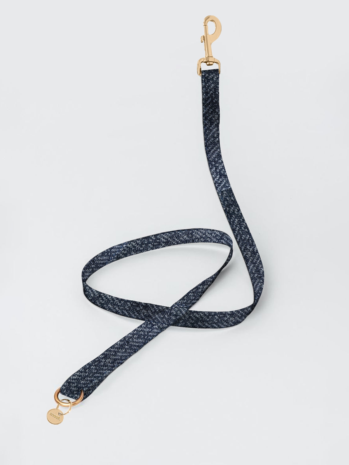 NAVY TWEED LEASH